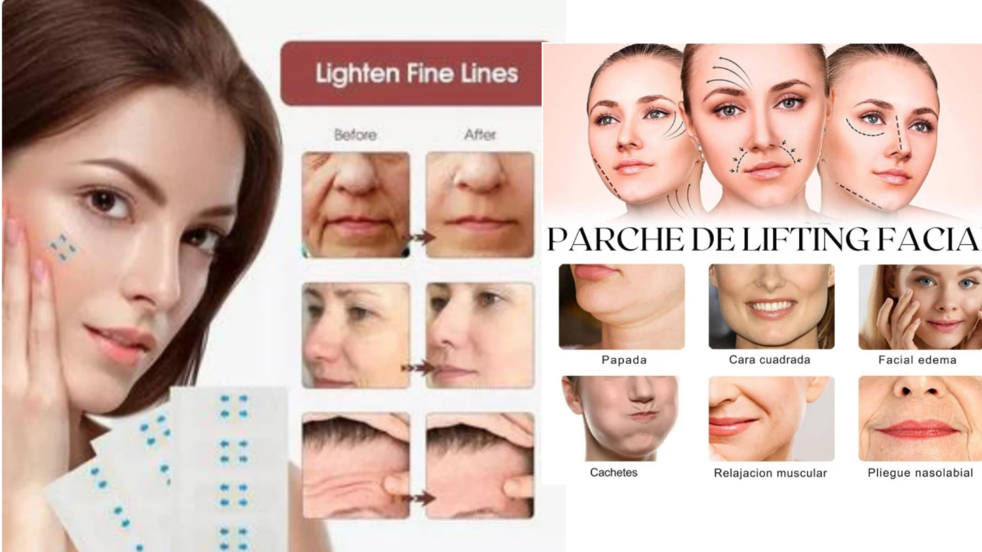 PARCHES DE ESTIRAMIENTO FACIL - LIFTING FACE