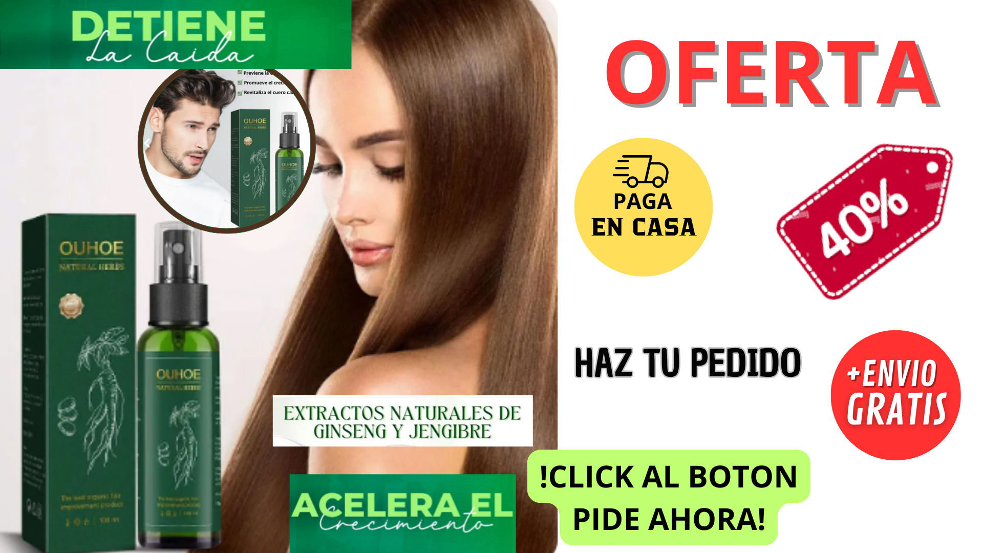 SUERO CAPILAR PARA EL CRECIMIENTO DE CABELLO - OUHOE