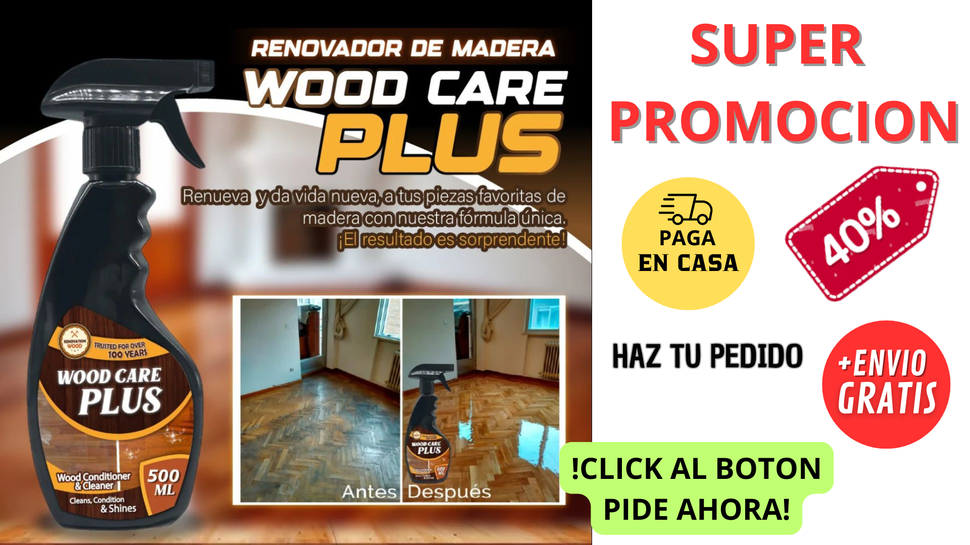 RENOVADOR DE MADERA - WOOD PLUS