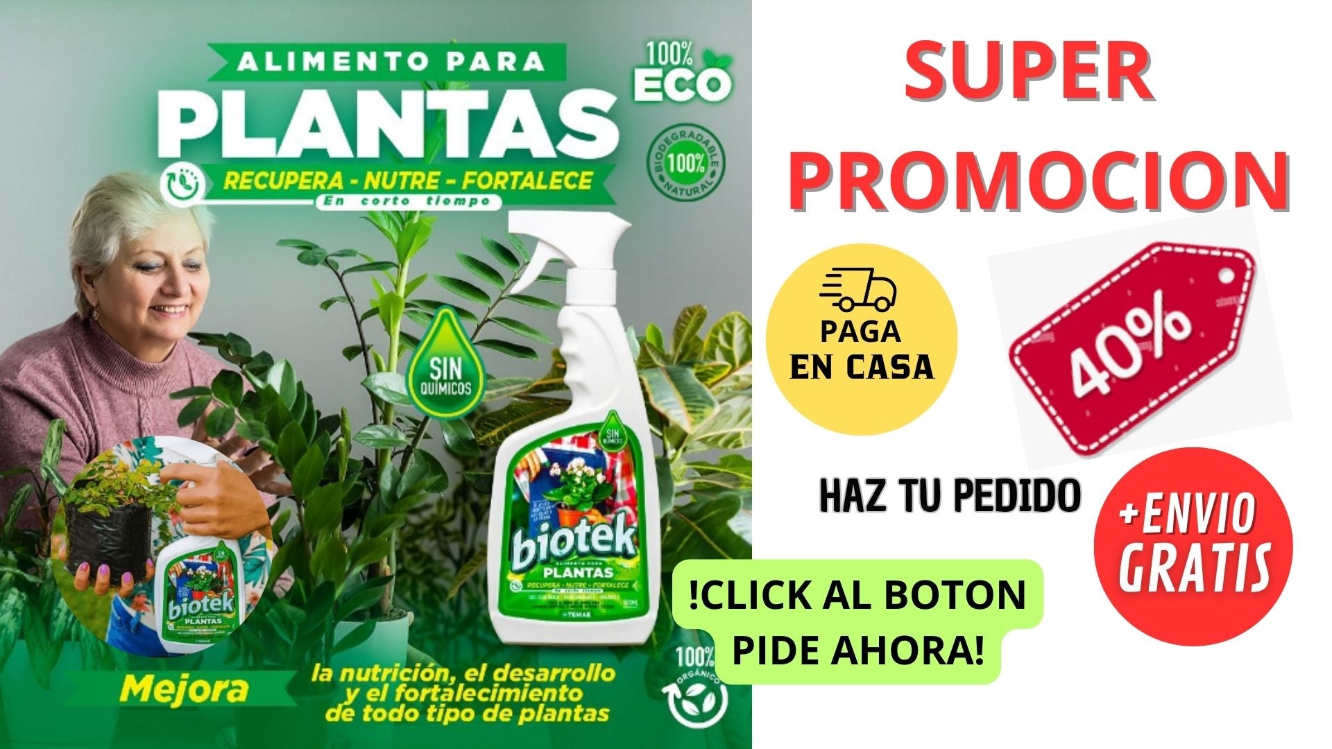 BIOTEK - ALIMENTO PARA PLANTAS