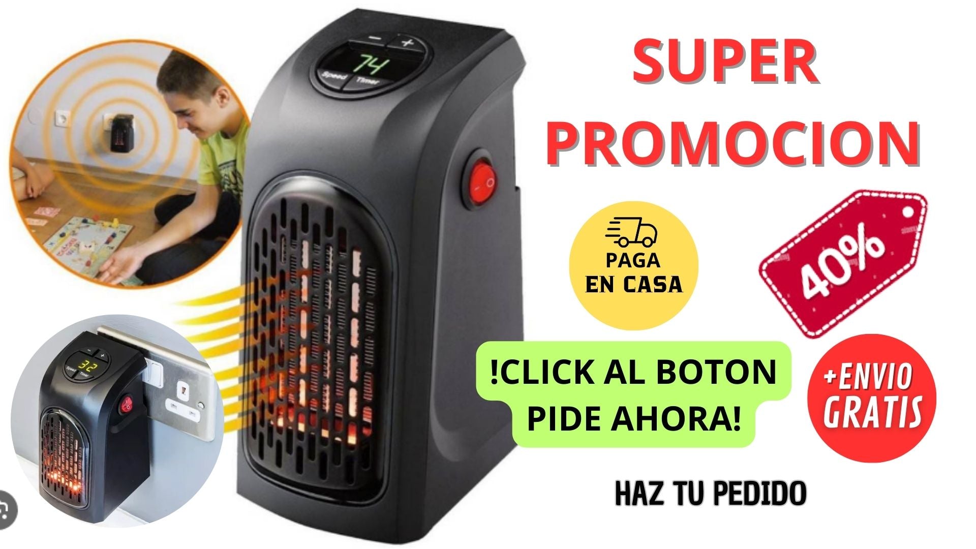 CALEFACTOR PORTÁTIL 400 W