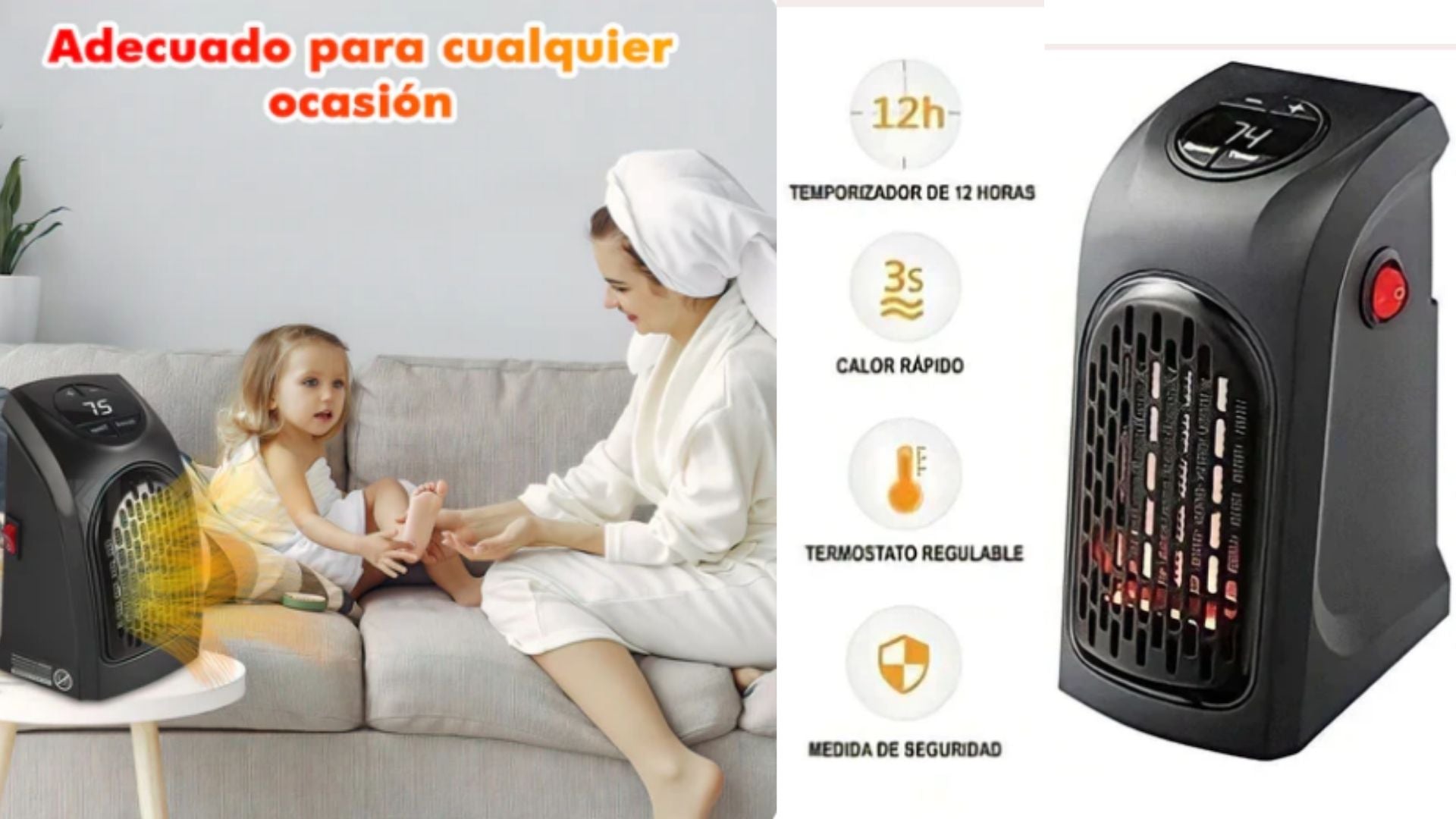 CALEFACTOR PORTÁTIL 400 W