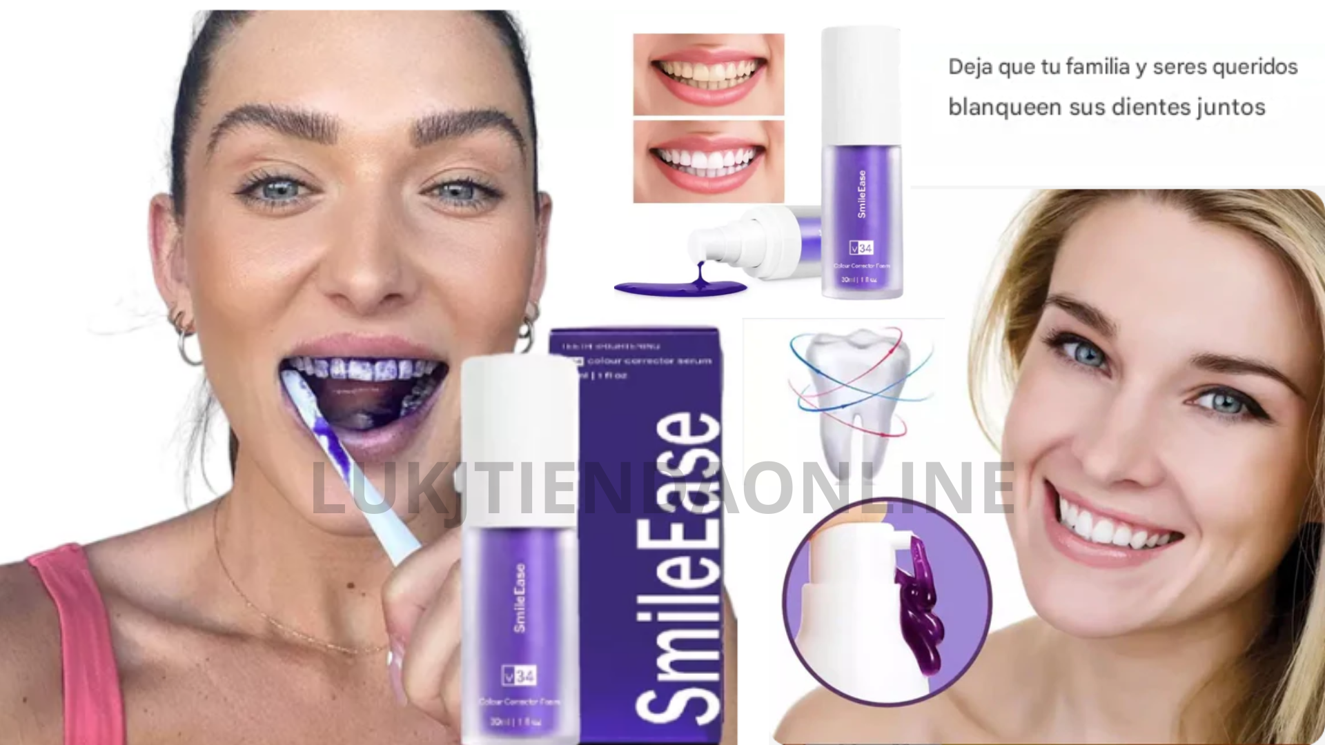 PASTA DENTAL BLANQUEADORA V34 - SMILE EASE