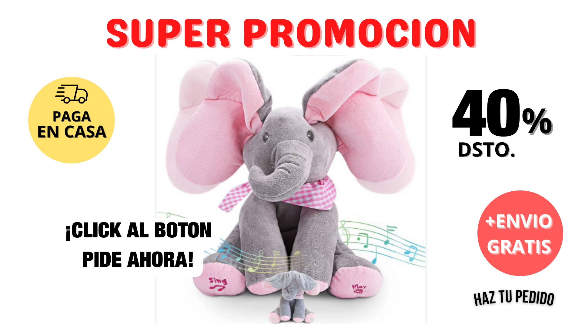 ELEFANTE MUSICAL INTERACTIVO