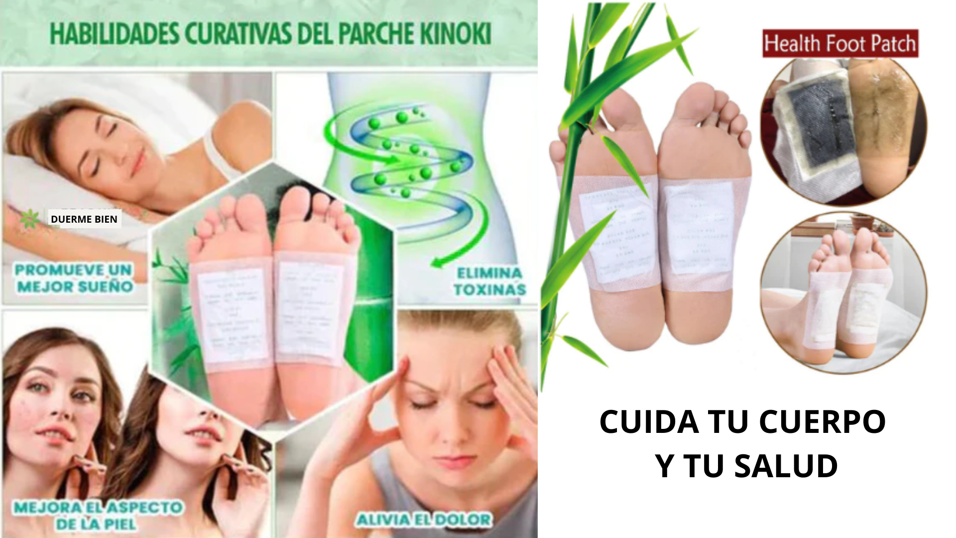 PARCHES DESINTOXICANTES PARA PIES - KINOKI