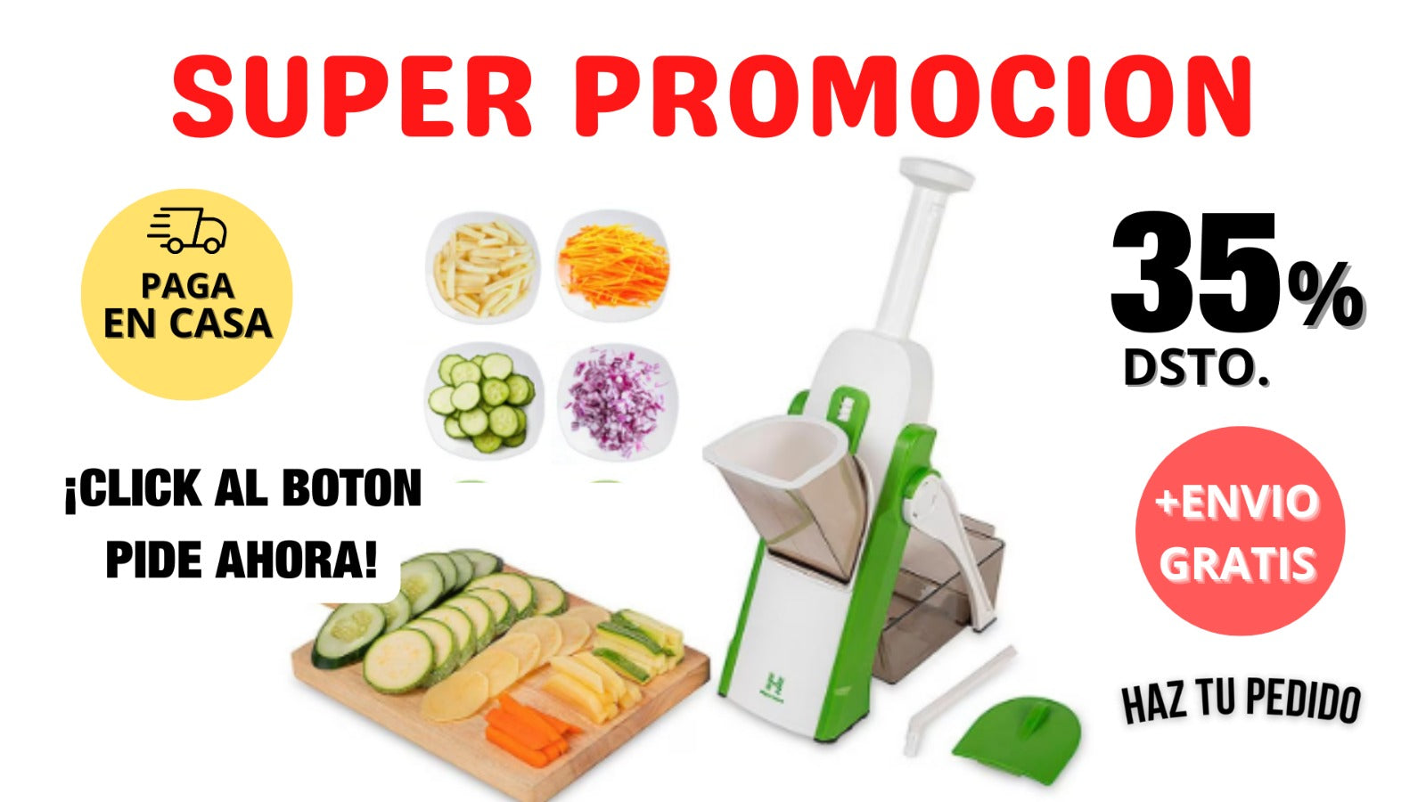 RALLADOR MODERNO MULTIFUNCIONAL DE VERDURAS Y FRUTAS