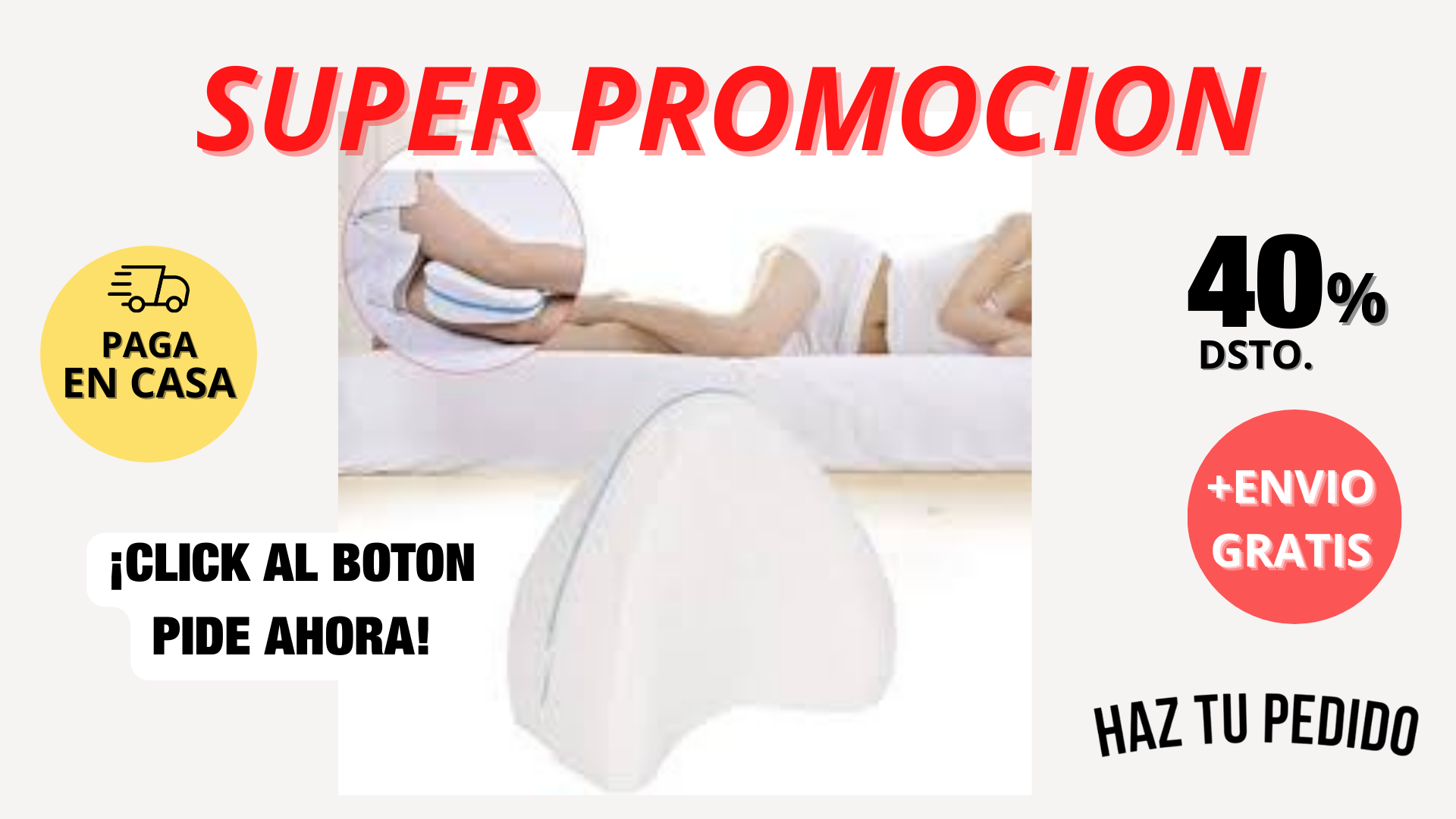 ALMOHADA ORTOPÉDICA PARA PIERNAS